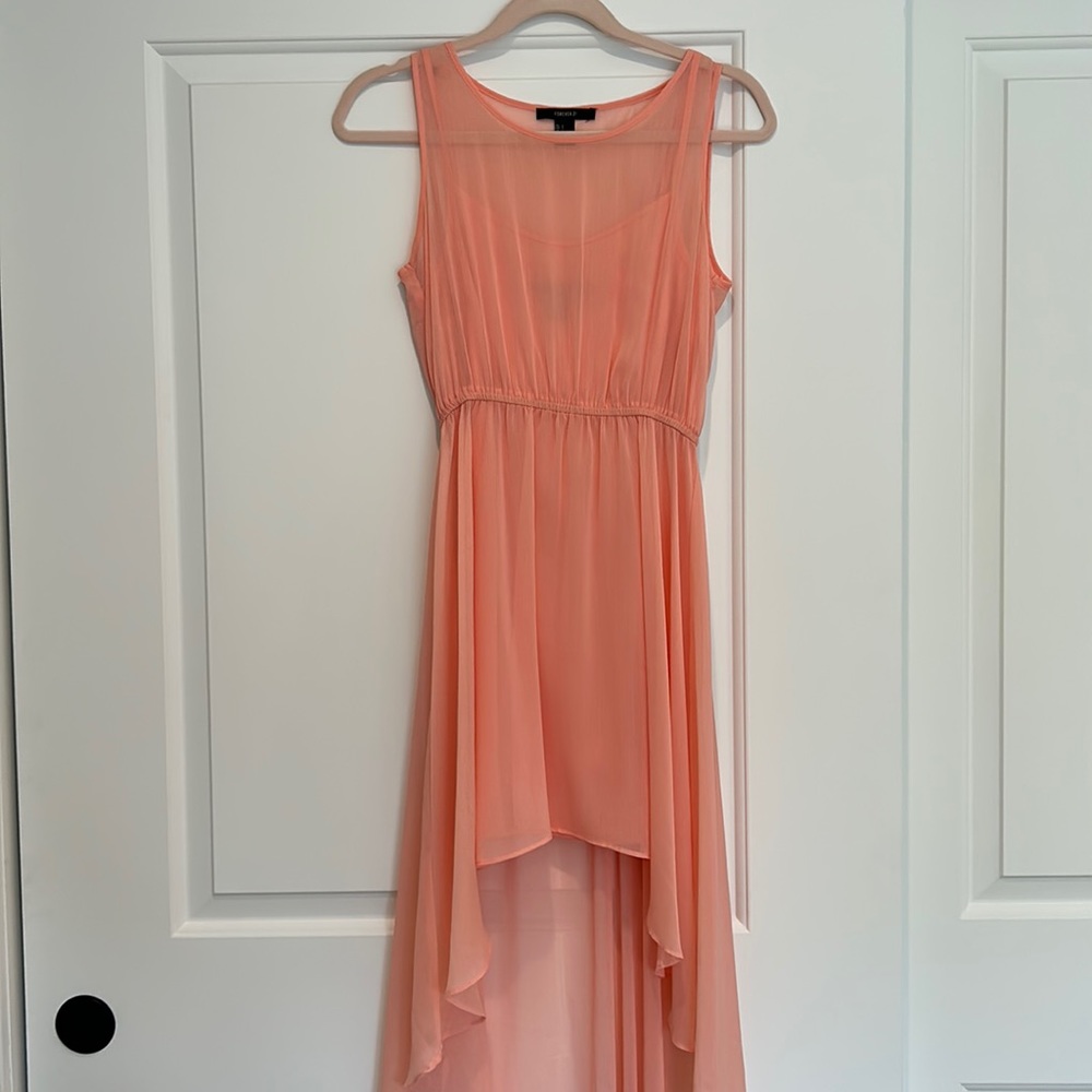 Forever 21 High Low Peach Dress